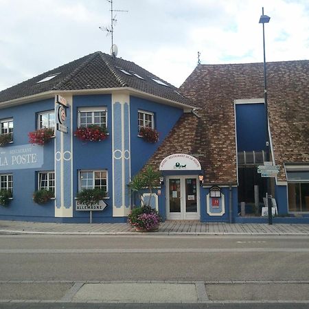 Hotel Restaurant De La Poste Mulhouse Ottmarsheim Bantzenheim Eksteriør bilde