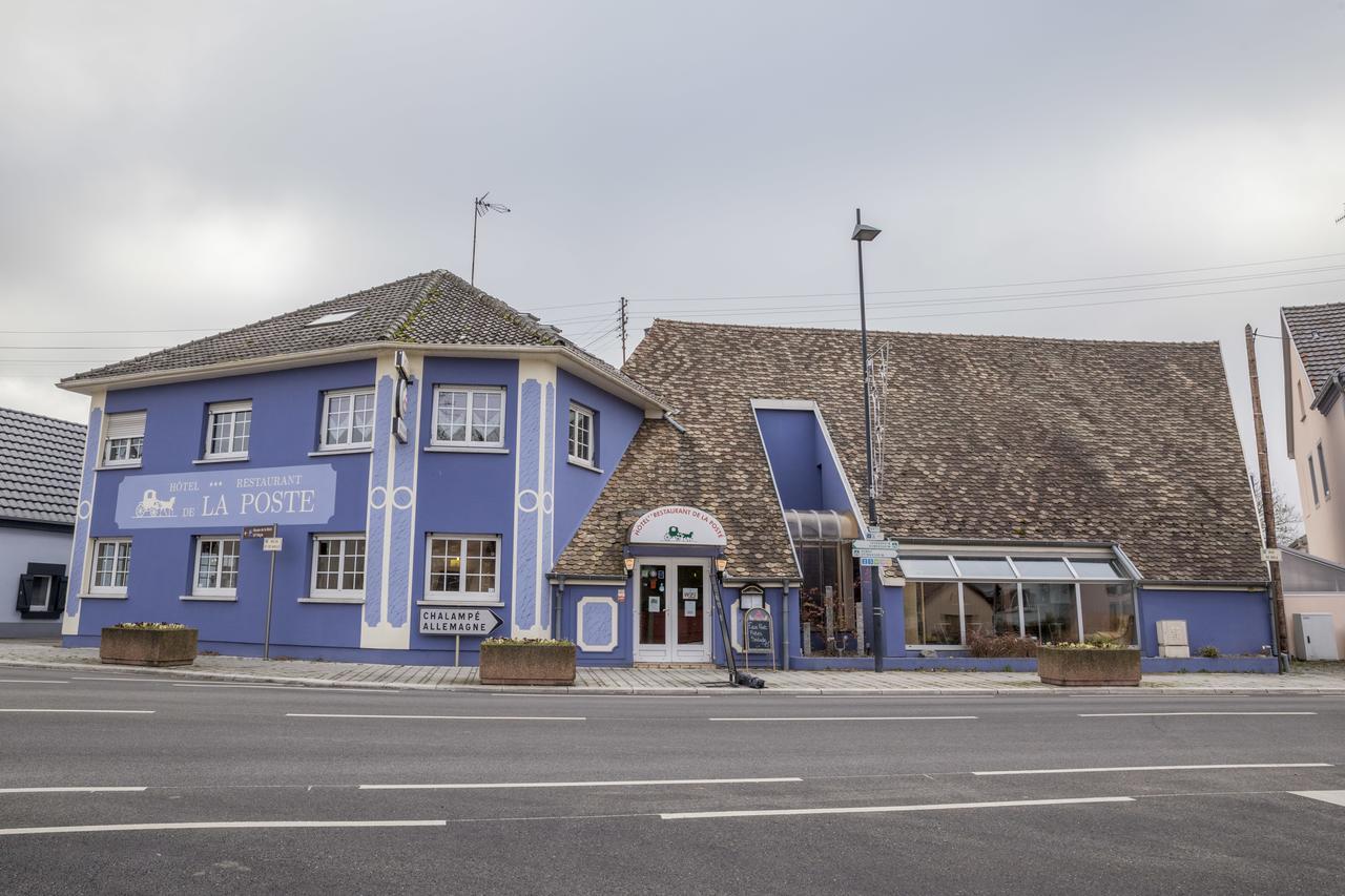 Hotel Restaurant De La Poste Mulhouse Ottmarsheim Bantzenheim Eksteriør bilde