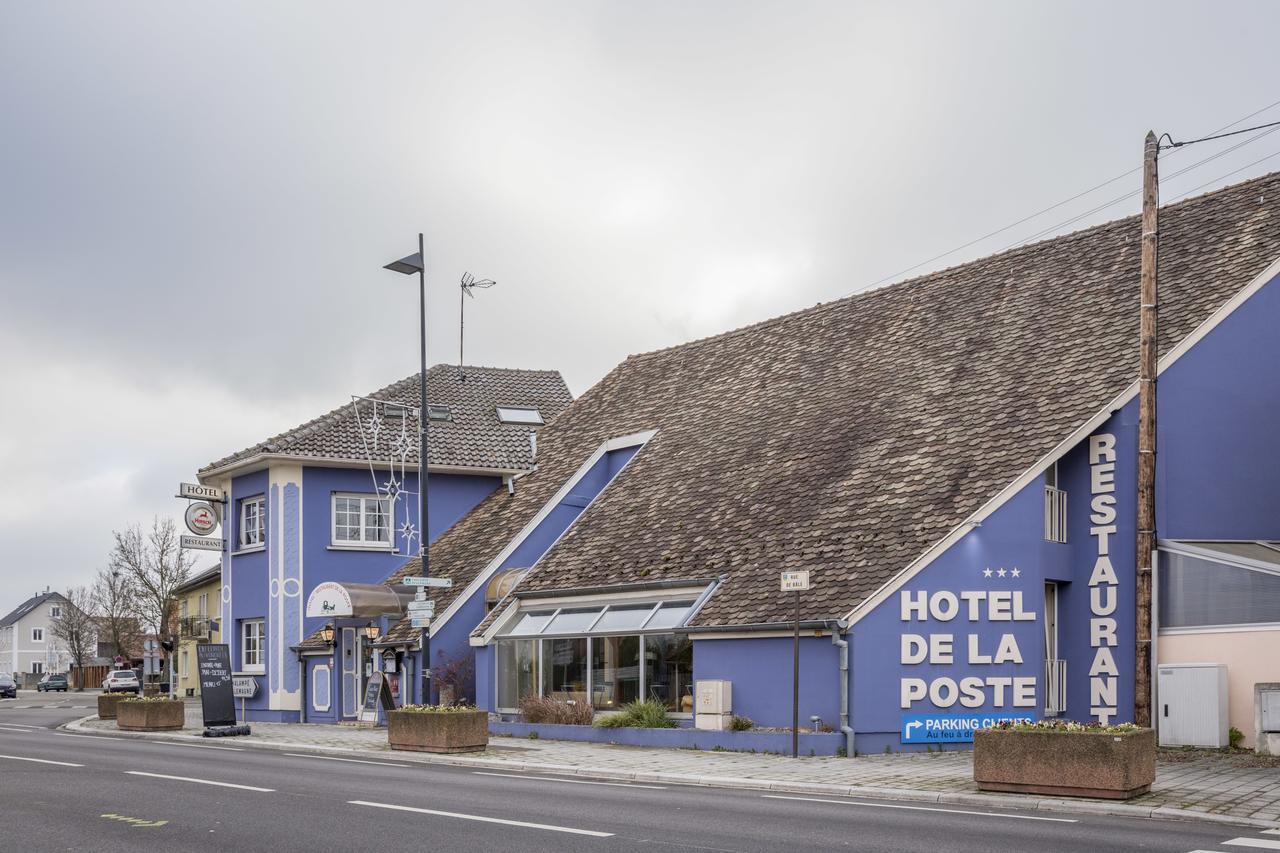 Hotel Restaurant De La Poste Mulhouse Ottmarsheim Bantzenheim Eksteriør bilde