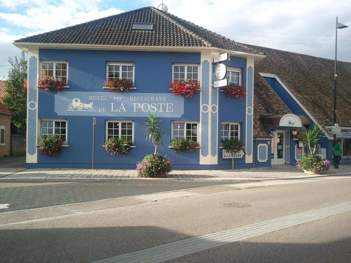 Hotel Restaurant De La Poste Mulhouse Ottmarsheim Bantzenheim Eksteriør bilde